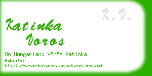 katinka voros business card